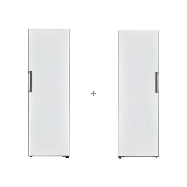 냉장고 결합2종 오브제컬렉션 컨버터블 패키지 384L+냉동고 321L 화이트